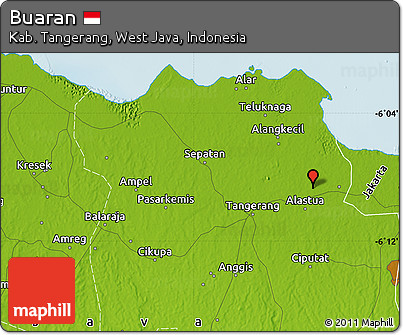 Physical Map of Buaran