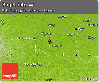 Physical Map of Bugel Satu