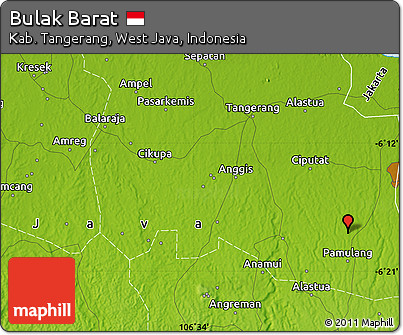 Physical Map of Bulak Barat