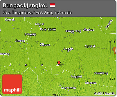 Physical Map of Bungaokjengkol