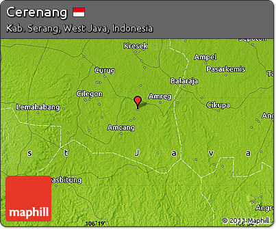 Physical Map of Cerenang