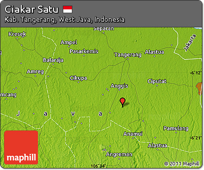 Physical Map of Ciakar Satu