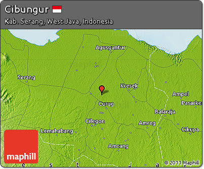 Physical Map of Cibungur