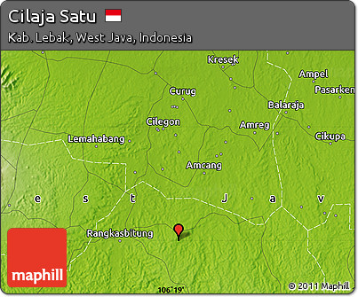 Physical Map of Cilaja Satu