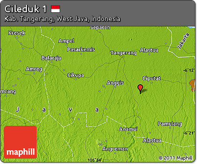 Physical Map of Cileduk 1