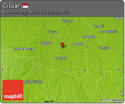 Physical Map of Ciluar