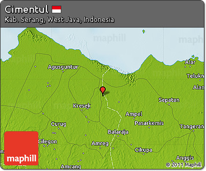 Physical Map of Cimentul