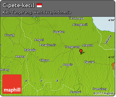 Physical Map of Cipete-kecil