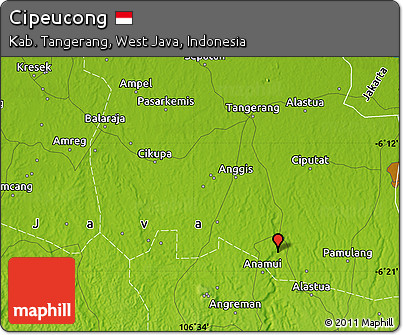 Physical Map of Cipeucong