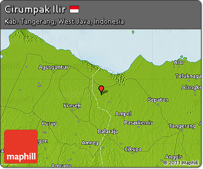 Physical Map of Cirumpak Ilir