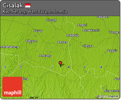 Physical Map of Cisalak