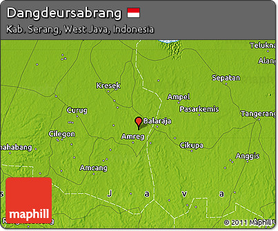 Physical Map of Dangdeursabrang