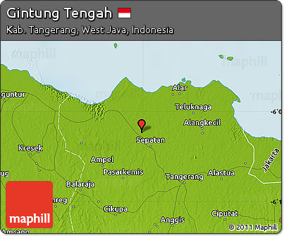 Physical Map of Gintung Tengah