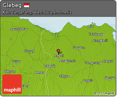 Physical Map of Glebeg