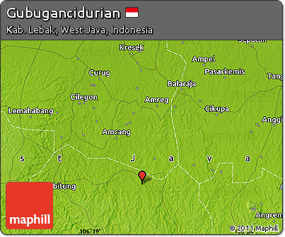 Physical Map of Gubugancidurian