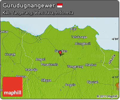 Physical Map of Gurudugnangewer