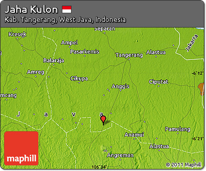 Physical Map of Jaha Kulon