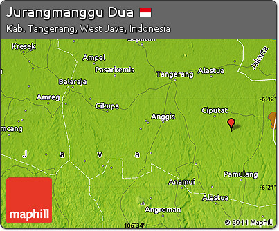 Physical Map of Jurangmanggu Dua