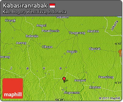 Physical Map of Kabasiranrabak