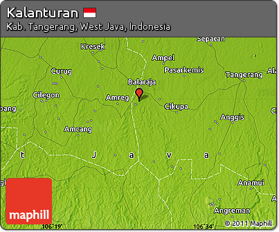 Physical Map of Kalanturan