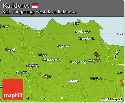Physical Map of Kalideres