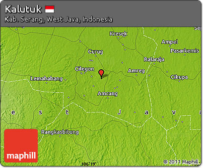 Physical Map of Kalutuk