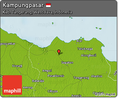 Physical Map of Kampungpasar