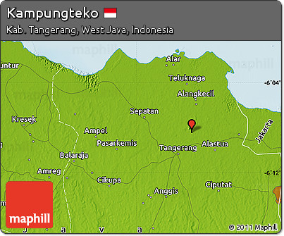 Physical Map of Kampungteko