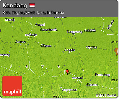 Physical Map of Kandang