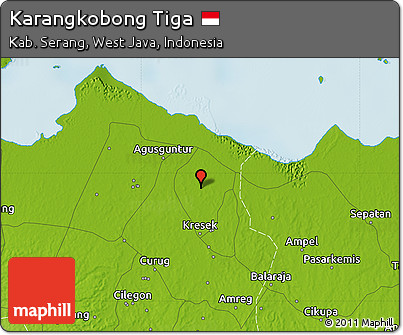 Physical Map of Karangkobong Tiga
