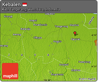 Physical Map of Kebalen
