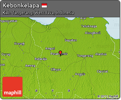 Physical Map of Kebonkelapa
