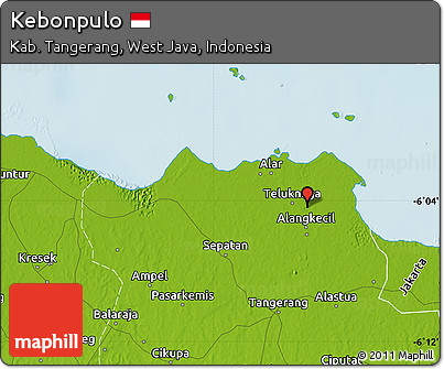 Physical Map of Kebonpulo