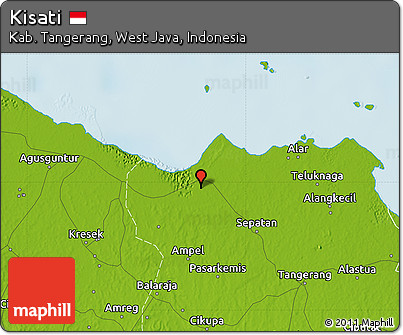 Physical Map of Kisati