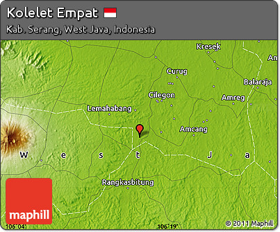 Physical Map of Kolelet Empat