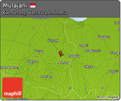 Physical Map of Mulajani