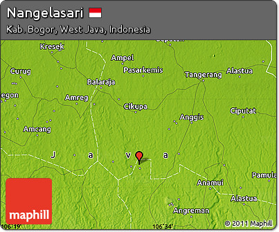 Physical Map of Nangelasari