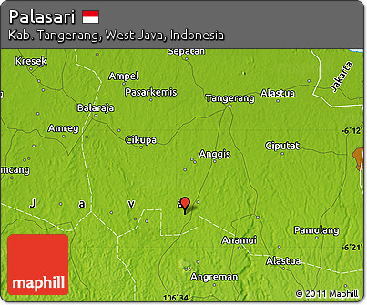 Physical Map of Palasari