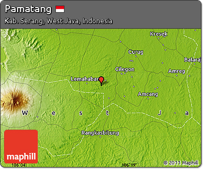 Physical Map of Pamatang