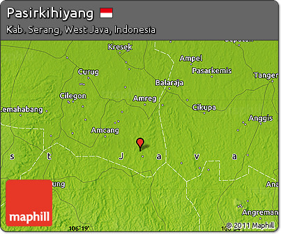 Physical Map of Pasirkihiyang