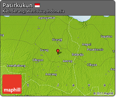 Physical Map of Pasirkukun