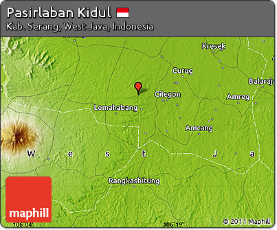 Physical Map of Pasirlaban Kidul