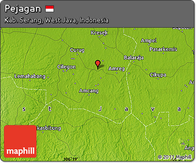 Physical Map of Pejagan