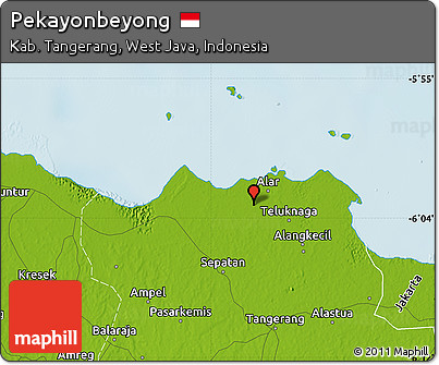 Physical Map of Pekayonbeyong