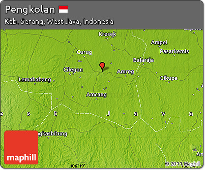 Physical Map of Pengkolan