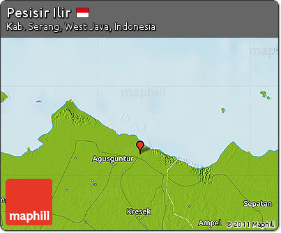 Physical Map of Pesisir Ilir