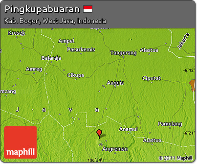 Physical Map of Pingkupabuaran