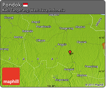 Physical Map of Pondok