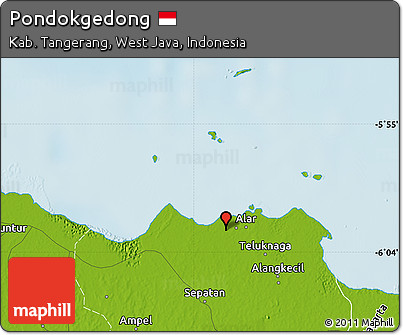Physical Map of Pondokgedong