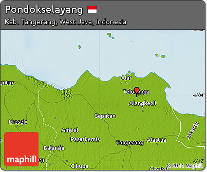 Physical Map of Pondokselayang